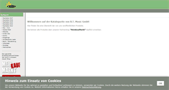 Desktop Screenshot of bt-music.de